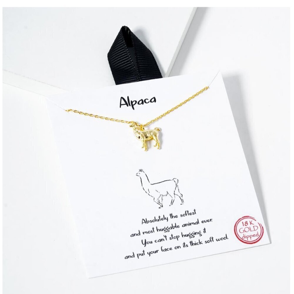 154. "Alpaca" 18K Gold Dipped Necklace